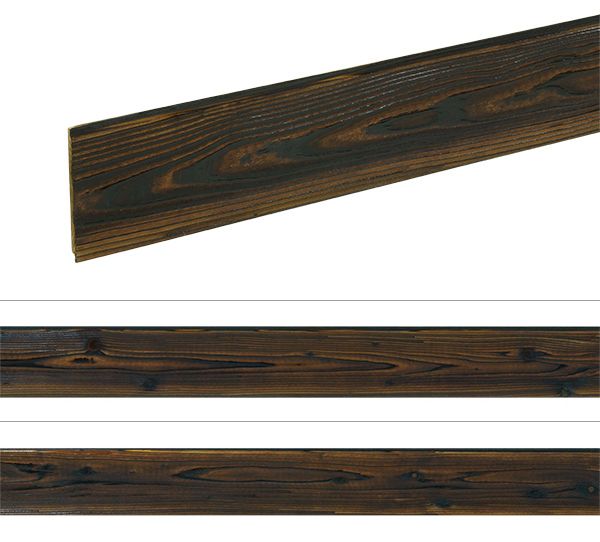 絶対一番安い 焼杉板 あいじゃくり加工 国産杉 長さ1970×幅180 働き165 ×厚み10ミリ 10枚入り 