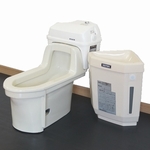 泡洗式簡易水洗便器セット 便器＋タンク パールトイレ ネポン STJ-1 【s0106】