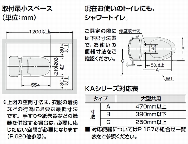 トイレ・洗面 ＞ 温水洗浄便座 LIXIL CW-KA21/BW1 ピュアホワイト